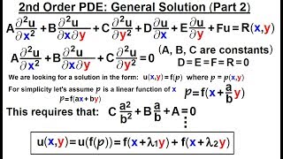 Math Partial Differential Eqn  Ch1 Introduction 27 of 42 2nd PDE General Form part 2 [upl. by Cohin]