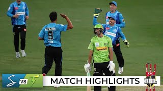 All out 15 Strikers sink Thunder to record T20 low  BBL12 [upl. by Brubaker]