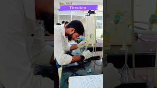 Practical 🧪 pharmacy titration lab viral shorts trending pharmacist 😍 pharmsohard [upl. by Crispa]