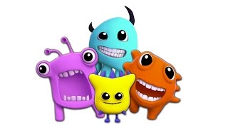 monster famiglia dito  bambini rima  Monster Finger Family  Finger Family For Kids  Baby Music [upl. by Leesa]