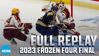 Quinnipiac vs Minnesota 2023 NCAA Frozen Four championship  FULL REPLAY [upl. by Weitzman966]