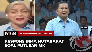 Prabowo Ditanya soal MK Irma Hutabarat Singgung Etika Anies dengan Pihak Demokrat  AKIM tvOne [upl. by Casi567]