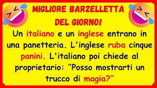 🤣 MIGLIORE BARZELLETTA DEL GIORNO Un italiano e un inglese entrano in una panetteria [upl. by Brett]