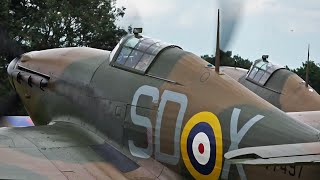 Hurricanes amp Spitfires No Music Just V12 Merlin Sound [upl. by Ahtabat]