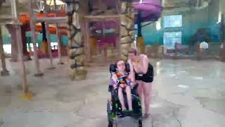 Day 1 Great Wolf Lodge Niagara Falls Bucket Drop [upl. by Bekelja]