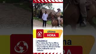 Gran polémica ha generado un video de Yerry Mina quien se le ve sirviendo de peón a Alvaro Uribe [upl. by Nylirehc354]