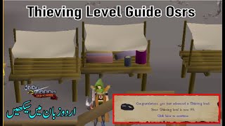 Thieving Level Guide in Urdu Osrs [upl. by Nanette]