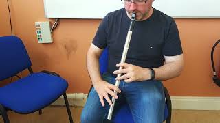 Mikie Smyth playing on his Nightingale Low D whistle [upl. by Leftwich]