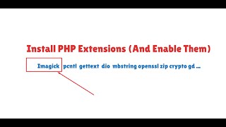 How to add and enable additional PHP extensions  Install PHP Imagick with Xampp Laragon and Herd [upl. by Siulesoj616]