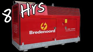 Bredenoord 150 kVA Generator Sounds  White Noise  8 Hours  ASMR [upl. by Eimirej]