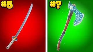 20 SWEATIEST OneHanded Fortnite Pickaxes [upl. by Lexerd]