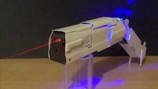 Foldable LaserGun burning laser gun [upl. by Zingg]