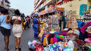 BIGGEST HOLIDAYS AFRICAN MARKET NIGHT GHANA ACCRA MAKOLA [upl. by Nuyh]