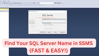 How to Find Your SQL Server Name in SSMS FAST amp EASY [upl. by Llenwahs]