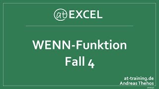 Einfache WENNFunktion in Excel  Fall 4  Alphabet [upl. by Jolyn191]