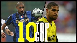 I 10 Gol più belli di Adriano con la maglia dellInter [upl. by Dominus214]