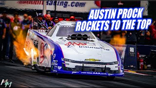 Austin Prock Carries the Torch for John Force Racing in Norwalk [upl. by Immat650]