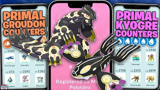 Primal Groudon amp Kyogre Counter Guide 100 IVs amp Counters [upl. by Aohk926]