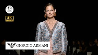 Défilé GIORGIO ARMANI PrintempsÉté 2025  New York [upl. by Acimak]