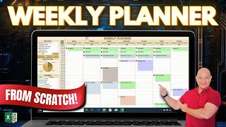 This Weekly Planner Uses The New Excel Checkbox Feature  Free Download [upl. by Mahseh]