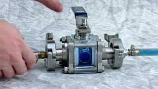 PBMs Selfcleaning flushable ball valve [upl. by Pantin961]