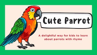 Cute Parrot A Fun and Colorful Poem for Kids [upl. by Oznola863]