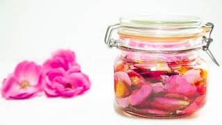 ACEITE DE ROSAS Oleato de rosas How to make ROSE OIL [upl. by Anisor449]