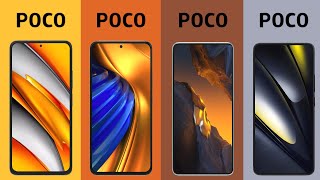 Xiaomi Poco F3 vs Poco F4 vs Poco F5 vs Poco F6 Detailed 3D Comparison [upl. by Assanav]