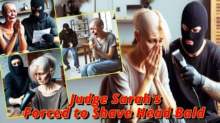 Haircut Stories  Judge Sarahs Forced to Shave Head Bald  headshave buzz cut bald [upl. by Nyvrem]