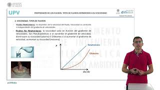 Propiedades de los fluidos Tipos de fluidos atendiendo a su viscosidad  849  UPV [upl. by Anirav]