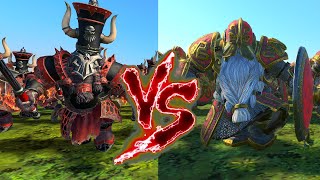 The Immortals Infernal Ironsworn VS Norgrimlings Ironbreakers Total War Warhammer 3 [upl. by Dimmick]