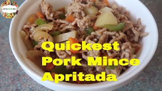 QUICK AND EASY APRITADA  MINCE PORK [upl. by Gnoc]