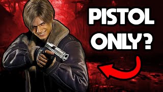 Can You Beat Resident Evil 4 Remake Pistol Only [upl. by Berger]