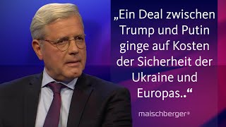 Norbert Röttgen und Ralf Stegner über die Sicherheitspolitik Deutschlands und Europas  maischberger [upl. by Cheng]