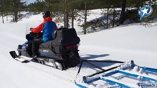 Løypeslodd 150 Løypeutstyr Skiløpyeutstyr Snøslodd Scooterslodd Slodding [upl. by Palgrave358]