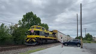 NS Reading Line action in Macungie PA FT BNSF power and NS 1069 82024 CampD RP2 in Hackettstown NJ [upl. by Syramad871]