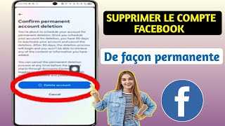 Comment SUPPRIMER DÉFINITIVEMENT VOTRE COMPTE FACEBOOK 2024 [upl. by Niwrud]