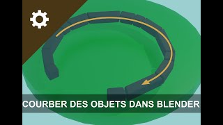 Courber des objets  Simple Deform Modifier  Blender tutorial [upl. by Elfont]