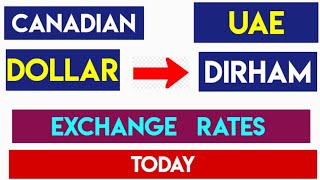 Canadian Dollar To Emirati Dirham Current Money Exchange Rates Today 16 October 2024 [upl. by Assin10]