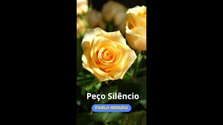 Poema quotPeço Silêncioquot Pablo Nerudashorts poetry poesia [upl. by Eindys]