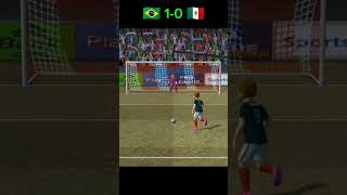 Brazil Vs Mexico penalty shoot gameplay shorts [upl. by Notserp17]