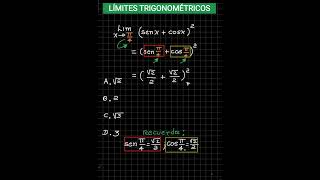 LÍMITES TRIGONOMÉTRICOS  INMEDIATO [upl. by Nive98]