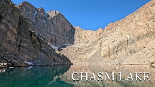 Chasm Lake  Rocky Mountain National Park [upl. by Ecirtnom]