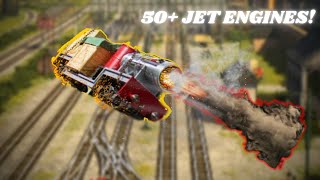 Causing CHAOS 😱 in Sodor Online 50 Jet Engines Roblox [upl. by Weil]