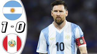 Argentina vs Peru 10 Resumen y Goles 2024 [upl. by Hannibal]