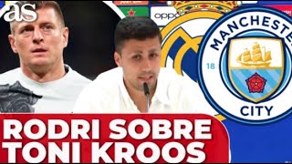 REAL MADRID vs MANCHESTER CITY  RODRI y su REFLEXIÓN SOBRE KROOS [upl. by Wrench]