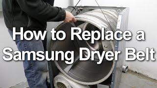 Samsung Dryer Belt Replacement  Not Spinning or Starting [upl. by Itsyrk96]