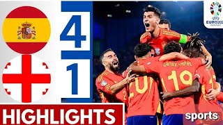 Spain vs Georgia 41 all goals highlight Euro Round of 16  30062024 [upl. by Hubie]