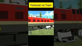 Fortuner vs Train Indian bike 3d driving [upl. by Jarred193]