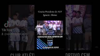 RECONOCIMIENTO AL PRESIDENTE DEL FÚTBOL URUGUAYO IGNACIO ALONSO  AUF [upl. by Gerhard]